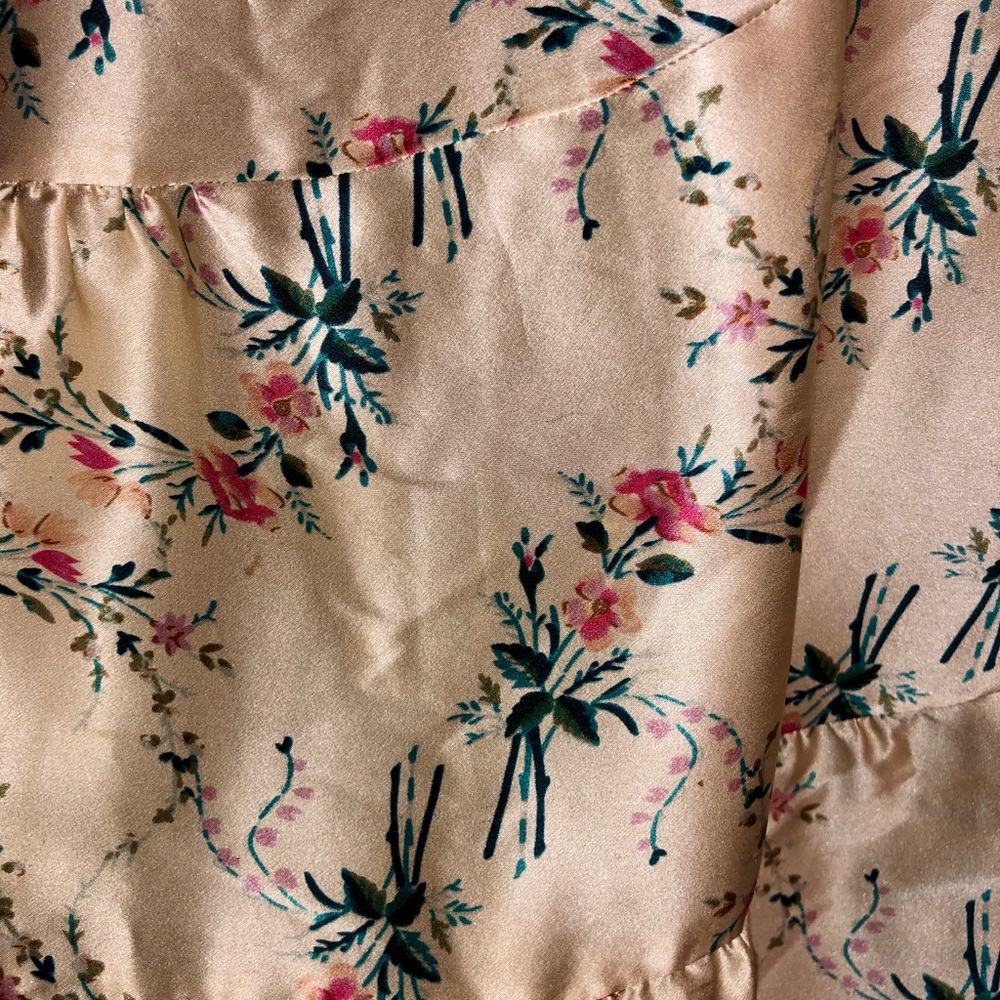 Cynthia Rowley Asymmetrical Silk Floral Skirt - Picture 2 of 6